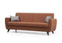 Atelier Del Sofa Zaden - Sofá-cama de 3 plazas Rojo teja
